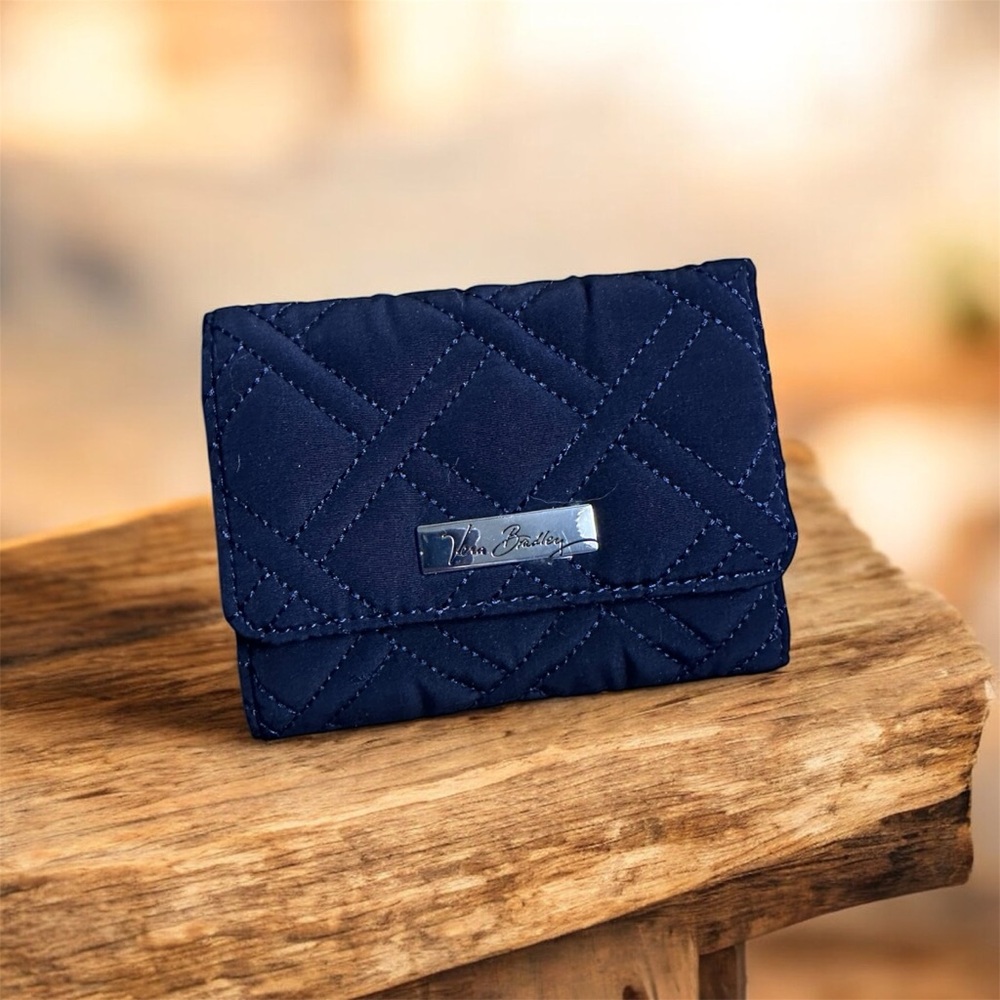 Vera Bradley Quilted ID Wallet, Black